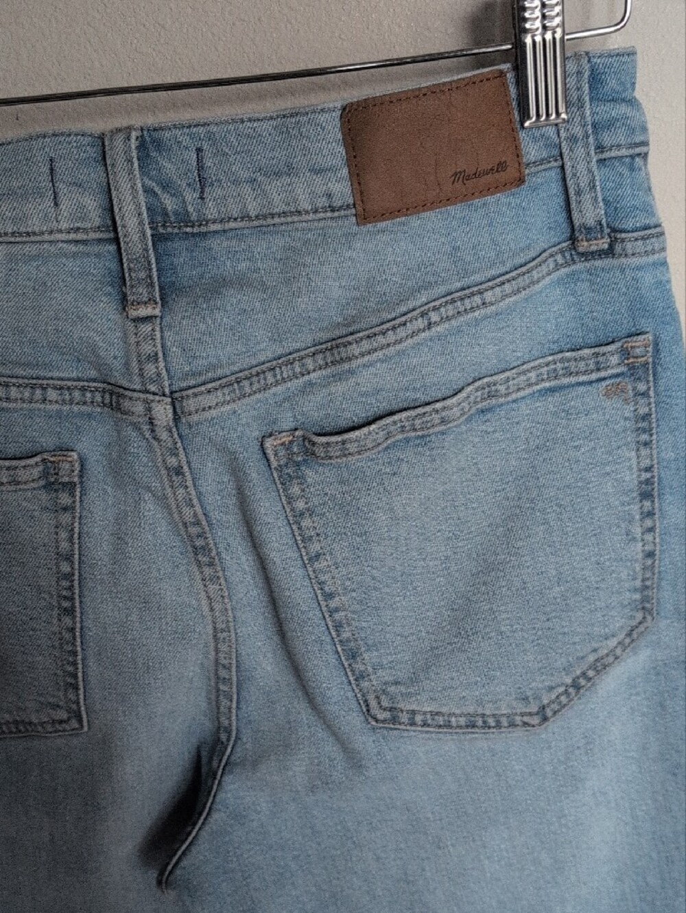 Madewell The Perfect Vintage Jean Light Blue High-Rise Straight Jeans - Picture 7 of 12